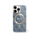 Guess GUHMP16SH4STB iPhone 16 6.1" niebieski/blue hardcase IML 4G MagSafe