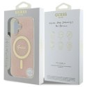 Guess GUHMP16SH4STP iPhone 16 6.1" różowy/pink hardcase IML 4G MagSafe