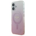 Guess GUHMP16SHGRCELP iPhone 16 6.1" różowy/pink hardcase IML Glitter Gradient MagSafe