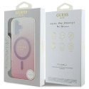 Guess GUHMP16SHGRCELP iPhone 16 6.1" różowy/pink hardcase IML Glitter Gradient MagSafe