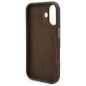 Guess GUHMP16SU4GPRW iPhone 16 6.1" brązowy/brown hardcase 4G Logo Plate MagSafe