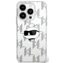 Karl Lagerfeld KLHCP16XHKLPCHT iPhone 16 Pro Max 6.9" przezroczysty/transparent hardcase IML Choupette Head Electroplated