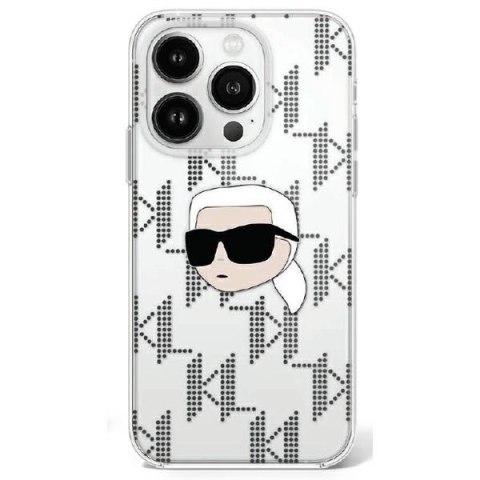 Karl Lagerfeld KLHCP16XHKLPKHT iPhone 16 Pro Max 6.9" przezroczysty/transparent hardcase IML Karl Head Electroplated