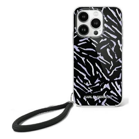 Karl Lagerfeld KLHCP16XHZBPKCCU iPhone 16 Pro Max 6.9" fioletowy/purple Zebra With Cord