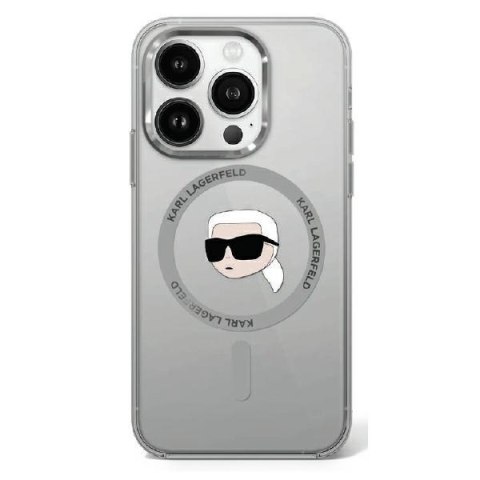 Karl Lagerfeld KLHMP16XHLSKIK iPhone 16 Pro Max 6.9" czarny/black hardcase IML Metal Karl Head MagSafe