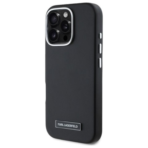 Karl Lagerfeld KLHMP16XPGMSRPK iPhone 16 Pro Max 6.9" czarny/black hardcase FW Metal Plate MagSafe