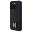 Karl Lagerfeld KLHMP16XSCMKMPCK iPhone 16 Pro Max 6.9" czarny/black hardcase Silicone Shadow Metal Initial MagSafe