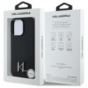 Karl Lagerfeld KLHMP16XSCMKMPCK iPhone 16 Pro Max 6.9" czarny/black hardcase Silicone Shadow Metal Initial MagSafe