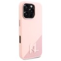 Karl Lagerfeld KLHMP16XSCMKMPCP iPhone 16 Pro Max 6.9" różowy/pink hardcase Silicone Shadow Metal Initial MagSafe