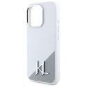 Karl Lagerfeld KLHMP16LSCMKMPCH iPhone 16 Pro 6.3" biały/white hardcase Silicone Shadow Metal Initial MagSafe