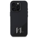 Karl Lagerfeld KLHMP16LSCMKMPCK iPhone 16 Pro 6.3" czarny/black hardcase Silicone Shadow Metal Initial MagSafe