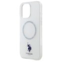 US Polo USHMP16XHOCLDPW iPhone 16 Pro Max 6.9" biały/white IML Ring MagSafe