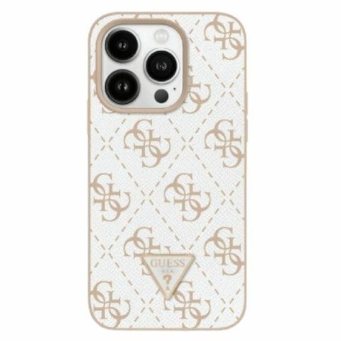 Guess GUHCP16SPG4GPH iPhone 16 6.1" biały/white hardcase New 4G Triangle