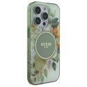 Guess GUHMP16XHFWBDCEN iPhone 16 Pro Max 6.9" zielony/green hardcase IML Flower & Tonal Circle MagSafe