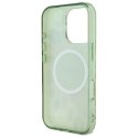 Guess GUHMP16XHFWBDCEN iPhone 16 Pro Max 6.9" zielony/green hardcase IML Flower & Tonal Circle MagSafe