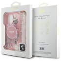 Guess GUHMP16XHFWBRCESP iPhone 16Pro Max 6.9" różowy/pink hardcase IML Flowers With Pearl Strap MagSafe