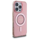 Guess GUHMP16XPFTDTEP iPhone 16 Pro Max 6.9" różowy/pink hardcase IML Rhinestones MagSafe