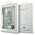 Guess GUHMP16LHFWBRCESN iPhone 16 Pro 6.3" zielony/green hardcase IML Flowers With Pearl Strap MagSafe