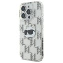 Karl Lagerfeld KLHCP16XHKLPCHT iPhone 16 Pro Max 6.9" przezroczysty/transparent hardcase IML Choupette Head Electroplated