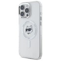 Karl Lagerfeld KLHMP16XHLSCHH iPhone 16 Pro Max 6.9" biały/white hardcase IML Metal Choupette Head MagSafe