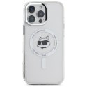 Karl Lagerfeld KLHMP16XHLSCHH iPhone 16 Pro Max 6.9" biały/white hardcase IML Metal Choupette Head MagSafe