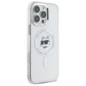 Karl Lagerfeld KLHMP16XHLSCHH iPhone 16 Pro Max 6.9" biały/white hardcase IML Metal Choupette Head MagSafe