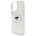 Karl Lagerfeld KLHMP16XHLSCHH iPhone 16 Pro Max 6.9" biały/white hardcase IML Metal Choupette Head MagSafe