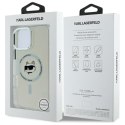 Karl Lagerfeld KLHMP16XHLSCHH iPhone 16 Pro Max 6.9" biały/white hardcase IML Metal Choupette Head MagSafe