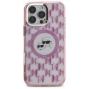 Karl Lagerfeld KLHMP16XHMCKMHP iPhone 16 Pro Max 6.9" różowy/pink IML Monogram Karl&Choupette Head MagSafe