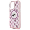 Karl Lagerfeld KLHMP16XHMCKMHP iPhone 16 Pro Max 6.9" różowy/pink IML Monogram Karl&Choupette Head MagSafe