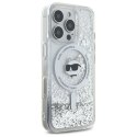 Karl Lagerfeld KLHMP16XLGCHSGH iPhone 16 Pro Max 6.9" hardcase transparent Liquid Glitter Choupette Head Magsafe