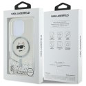 Karl Lagerfeld KLHMP16XLGCHSGH iPhone 16 Pro Max 6.9" hardcase transparent Liquid Glitter Choupette Head Magsafe