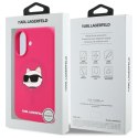 Karl Lagerfeld KLHMP16SSCHPPLF iPhone 16 6.1" fuksja/fuschia hardcase Silicone Choupette Head Print MagSafe