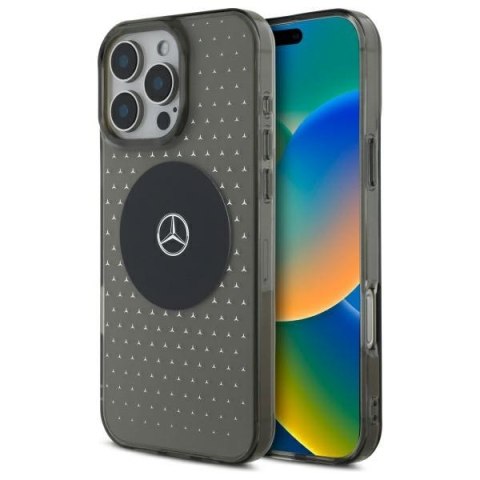 Mercedes MEHMP16L23HCPK iPhone 16 Pro 6.3" czarny/black hardcase MB Case Star Pattern