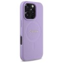 Guess GUHMP16XPSAHMCU iPhone 16 Pro Max 6.9" fioletowy/purple harcase Saffiano MagSafe