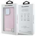 Karl Lagerfeld KLHMP15LPGMSRPP iPhone 15 Pro 6.1" różowy/pink hardcase FW Metal Plate MagSafe