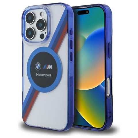 BMW BMHMP16L23HTPUT iPhone 16 Pro 6.3" przezroczysty/transparent hardcase Motosport IML Circle MagSafe