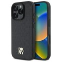 DKNY DKHMP16XPSHRPSK iPhone 16 Pro Max 6.9" hardcase czarny/black Repeat Pattern Stack Logo MagSafe