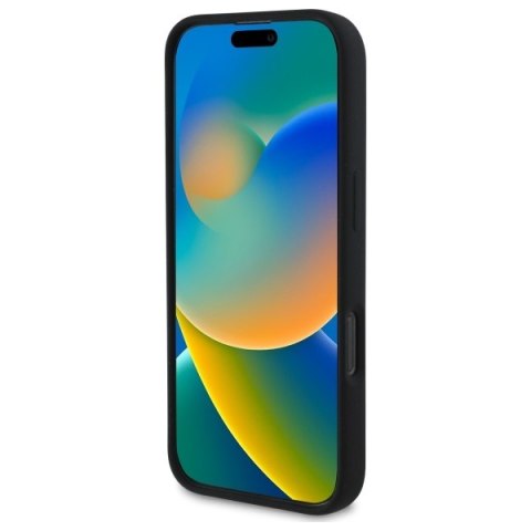 DKNY DKHMP16SSNYACH iPhone 16 6.1" czarny/black hardcase Silicone White Printed Logo MagSafe