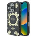 Guess GUHMP16XH4PYEEK iPhone 16 Pro Max 6.9" czarny/black hardcase IML Peony On 4G Background MagSafe