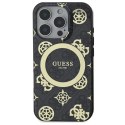 Guess GUHMP16XH4PYEEK iPhone 16 Pro Max 6.9" czarny/black hardcase IML Peony On 4G Background MagSafe