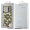 Guess GUHMP16XH4PYEEW iPhone 16 Pro Max 6.9" brązowy/brown hardcase IML Peony On 4G Background MagSafe