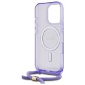 Guess GUHMP16XHCTSGNSU iPhone 16 Pro Max 6.9" fioletowy/purple hardcase Crossbody Cord Script MagSafe