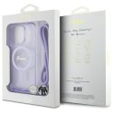 Guess GUHMP16XHCTSGNSU iPhone 16 Pro Max 6.9" fioletowy/purple hardcase Crossbody Cord Script MagSafe