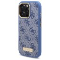 Guess GUHMP16XU4GPRB iPhone 16 Pro Max 6.9" niebieski/blue hardcase 4G Logo Plate MagSafe