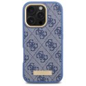 Guess GUHMP16XU4GPRB iPhone 16 Pro Max 6.9" niebieski/blue hardcase 4G Logo Plate MagSafe