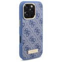 Guess GUHMP16XU4GPRB iPhone 16 Pro Max 6.9" niebieski/blue hardcase 4G Logo Plate MagSafe