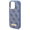 Guess GUHMP16XU4GPRB iPhone 16 Pro Max 6.9" niebieski/blue hardcase 4G Logo Plate MagSafe