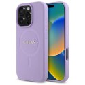 Guess GUHMP16LPSAHMCU iPhone 16 Pro 6.3" fioletowy/purple hardcase Saffiano MagSafe