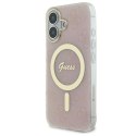 Guess GUHMP16MH4STP iPhone 16 Plus 6.7" różowy/pink hardcase IML 4G MagSafe